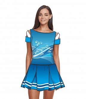 Платье П-14 голубое